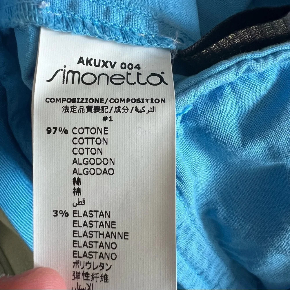 Vintage Roberto Cavalli Cropped Capri Pants Blue - Picture 9 of 11